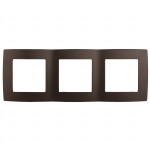 ЭРА 12 рамка СУ 3 мест. бронза, 12-5003-13 5501
