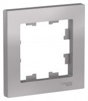 Systeme Electric AtlasDesign рамка СУ 1 мест. алюм. ATN000301 (20!)