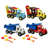 ИГРОЛЕНД Грузовик с игрушками (машинки, песочные наборы), 23x57x27см, пластик, 4 диз., для детей 3+