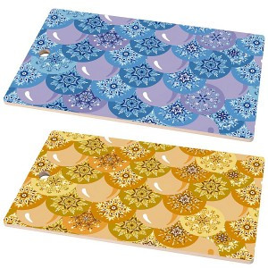 Доска разделочная "Шарики-Снежинки", 29*17см (кратность 6!!!), береза МТ2-141 Мультидом