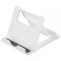 Подставка д/телефона складная Рыжий кот 7,1*8,2*1см, регул.угла накл,толщ.до 12мм, ПП, белый 109485