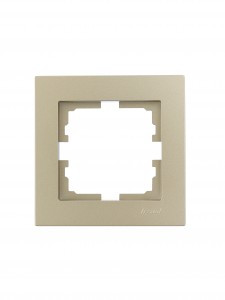 Lezard VESNA рамка СУ 1 мест. (горизонт) титан 742-3700-146