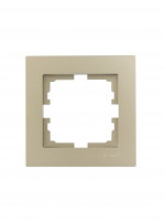 Lezard VESNA рамка СУ 1 мест. (горизонт) титан 742-3700-146