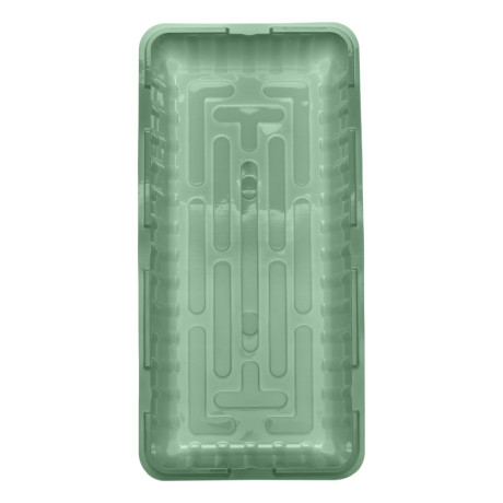 Мини - парник с крышкой, 435 х 215 х 130 мм, для 3 кассет 180 х 135 х 60 мм, полистирол,