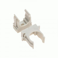 REXANT Крепеж-клипса для труб ПМ d20мм, для монт.пистолета, серая (уп 100шт,цена/уп) 28-0420-1