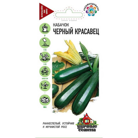 Кабачок Черный красавец Удачные семена Гавриш Ц