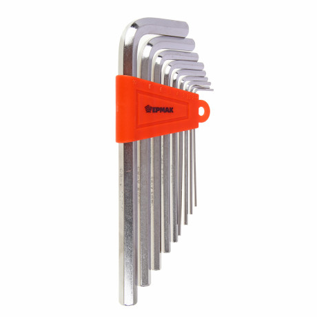 ЕРМАК Набор ключей - шестигранников 1,5-10мм, удл.,9шт. (014)