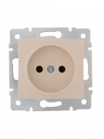 Lezard KARINA мех. роз. СУ 1 мест. 16А  керамика крем (корп. ABS) 707-0388-121
