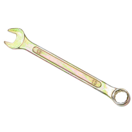 ЕРМАК Набор ключей рожково-накидных, 8 предм. 8-19мм, желтый цинк