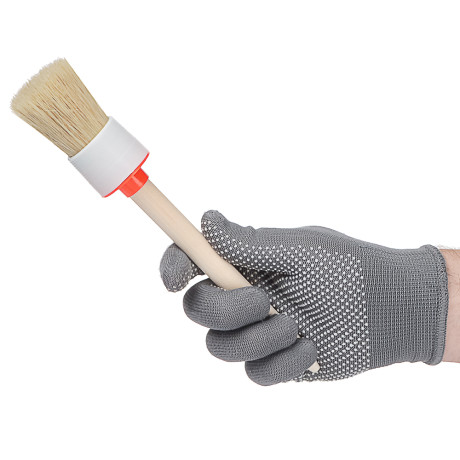 ЕРМАК Кисть круглая в пласт. корпусе нат. щетина № 10 (40мм)