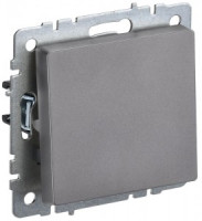 IEK BRITE мех. выкл. 1 кл. перекр. 10А ВС10-1-3-БрС сталь BR-V13-0-10-K46