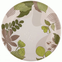 Тарелка однораз. бумажная d=23см Nature (6шт/уп,цена за уп) (кратн.12!) 109341 Волшебная страна