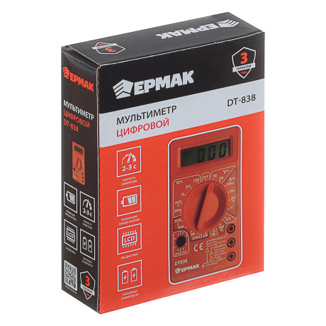 ЕРМАК Мультиметр цифровой DT-838