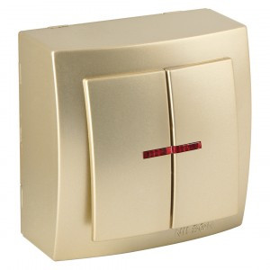 Nilson THEMIS выкл. ОУ 2 кл. золото (инд.) 26151004