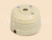 МЕЗОНИНЪ роз. ОУ 1 мест. ТВ, оконечная (SAT) с рамкой (D70x45), слон.кость фарфор GE70321-02