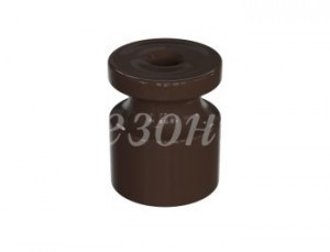 МЕЗОНИНЪ РЕТРО УСАДЬБА Изолятор ABS-пластик розн. уп. (уп.10шт, цена за шт), КОРИЧ.,  GE30025-04-R10