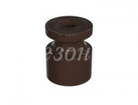 МЕЗОНИНЪ РЕТРО УСАДЬБА Изолятор ABS-пластик розн. уп. (уп.10шт, цена за шт), КОРИЧ.,  GE30025-04-R10