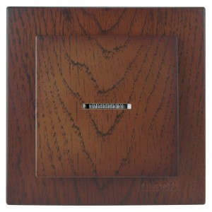 Nilson TOURAN  выкл. СУ 1 кл. (инд.) орех 24271002