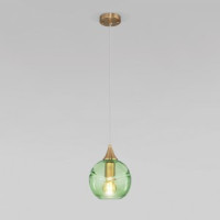 Eurosvet св-к подвесной  Е27 1x40 Вт 200х200х1400 металл бронзовый/зеленый Lotus 50221/1 a058967