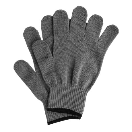 Перчатки трикотажные, акрил, серая туча, оверлок Сибртех