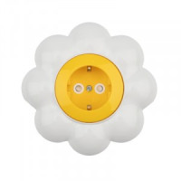 KRANZ HAPPY роз. СУ 1 мест. Ромашка (земля, крышка) 16A желтая/белая KR-78-0622