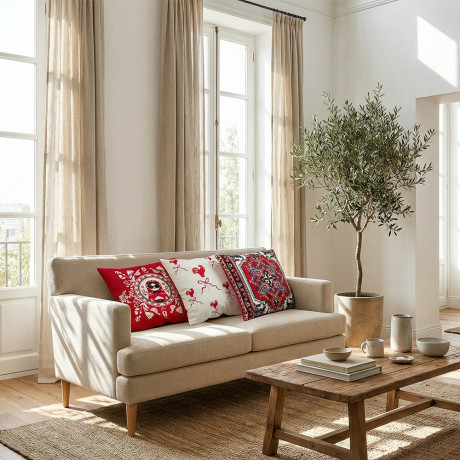 Подушка декоративная тм PROVANCE Ностальгия, 40х40см, 100% полиэстер, 3 дизайна