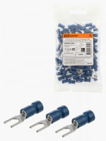 TDM Наконечник вилочный изолированный НВИ с легким вводом проводника 2,5-4 (100 шт.)  SQ0503-0204