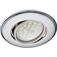 Ecola DH03 MR16 GU5.3 св-к поворот.выпукл.  Хром 25x88 FC1601EFS (10!)