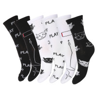 GALANTE Носки универсальные, р.25-27, 85% хлопок, 10% полиэстер, 5% спандекс, разноцветные, НВ22-24