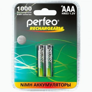 Ак-р Perfeo AAA1000mAh/2BL Пластик PF AAA1000/2BL PL