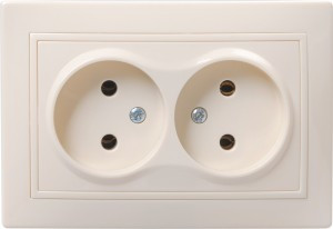 IEK КВАРТА РС12-2-ККм роз. СУ 2 мест. 10А крем. ERK23-K33-10-DM