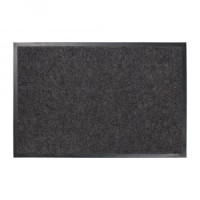 Коврик придверный вл/впит Ребристый 60*90см,серый,h ворса=0,5см,п/э,подложка ПВХ,TRIP,24195/VORTEX