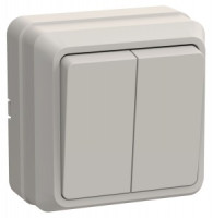 IEK ОКТАВА выкл. ОУ 2 кл. 10А КРЕМ ВС20-2-0-ОКм