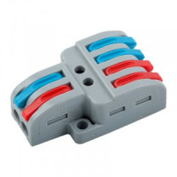 GENERAL клемма СМК с рычагом, разветвительная 2х4(0,08-4мм2) (уп.50шт, цена за шт) GTER7-24 800495