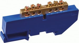 Navigator шина нул. на DIN-изолят. 6х9мм  6 отв. NBB-M69-6D/B (уп. 10 шт. цена за 1 шт.) 71152