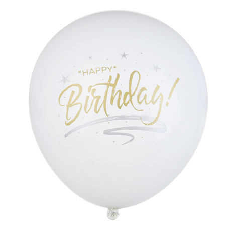 FNtastic Шар белый, с рисунком глиттером 18"