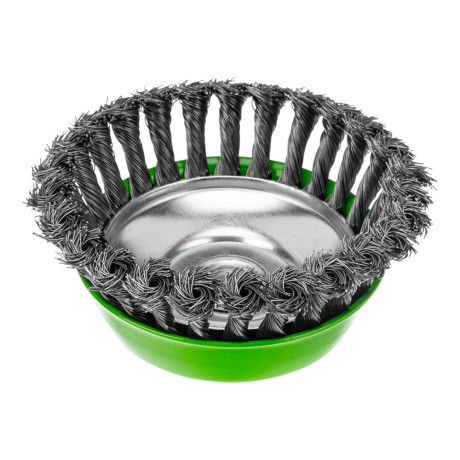 Щетка для УШМ, 125 мм, М14, "чашка", крученая металлическая проволока Сибртех