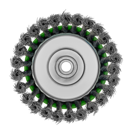 Щетка для УШМ, 125 мм, М14, "чашка", крученая металлическая проволока Сибртех