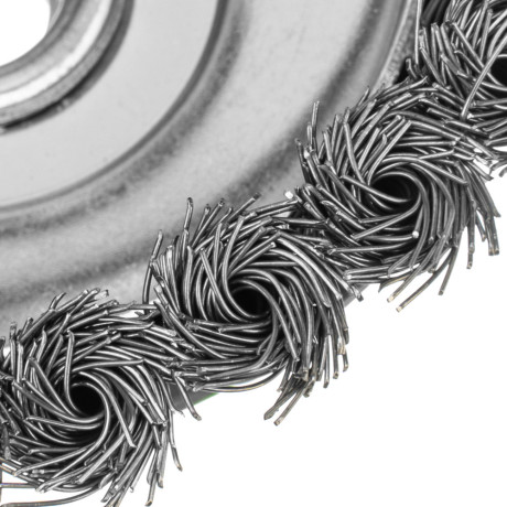 Щетка для УШМ, 125 мм, М14, "чашка", крученая металлическая проволока Сибртех