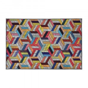 Коврик влаговпитывающий "Velur" 60*90 см "Мультицвет 3D", VORTEX