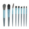 Кисти для визажа 8 шт тм ЮНИLOOK ,пластик, металл, иск.ворс, ПУ, 10,5-12 см, 3 цвета