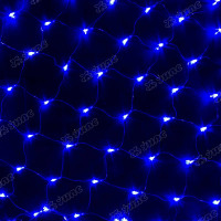 Гирлянда сетка LED LW/1-7 132 лампочек, прозрачный провод 1,5*1,5 синий
