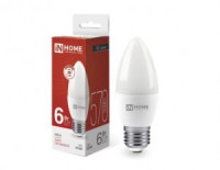 ASD/InHome лампа св/д VC свеча C37 E27  6W(570lm) 4000K 4K 107x37 (без пульсации) 0419