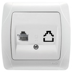 VIKO by Panasonic Carmen роз. СУ телеф. белый 90561013-RU (Турция)