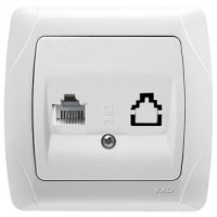 VIKO by Panasonic Carmen роз. СУ телеф. белый 90561013-RU (Турция)