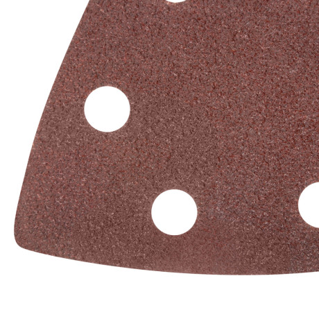Треугольник абразивный на ворсовой подложке под "липучку", перфорированный, P 40, 93 мм, 5 шт Matrix