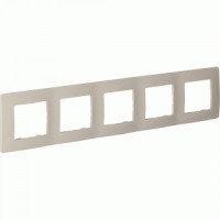 IEK ETIKA рамка СУ 5 мест. сл. кость 672515