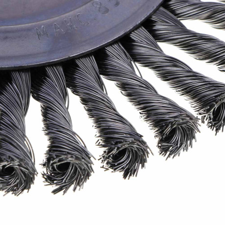 ЕРМАК PROFI Щетка дисковая для УШМ, плетеные пучки стальной проволоки 0,5мм, 200х22мм