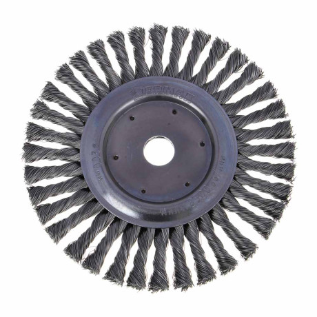 ЕРМАК PROFI Щетка дисковая для УШМ, плетеные пучки стальной проволоки 0,5мм, 200х22мм