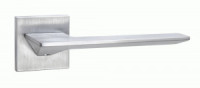 Ручка дверная компл.квадрат.основ. PUERTO Латте SLIM супер сатин хром INAL 543-03 slim SSC